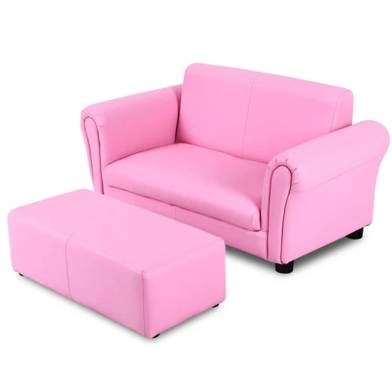 Vendita calda divano doppio per bambini divano lounge PU divano in pelle per bambini poltrona reclinabile per bambini