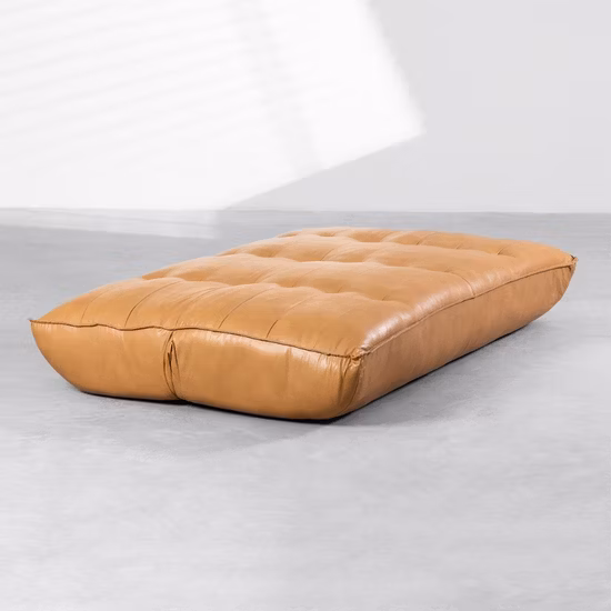 Divano letto pieghevole marrone 70X190 cm